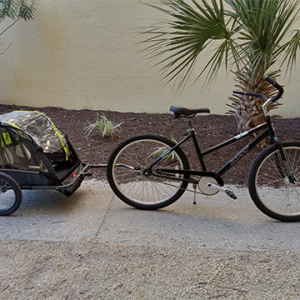 Adult Bike (26 In) With Kid Cart